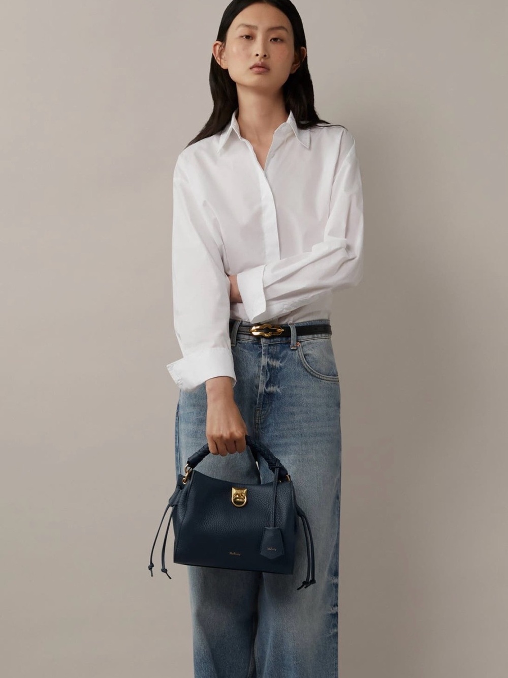 Mulberry Small Iris Leather Top Handle Bag - Picture 2 of 10